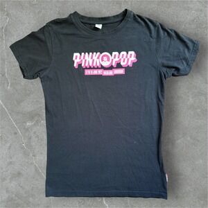Pinkpop Festival T-Shirt Black 17/18/19 June 2022‎ Megaland Landgraaf Womens
